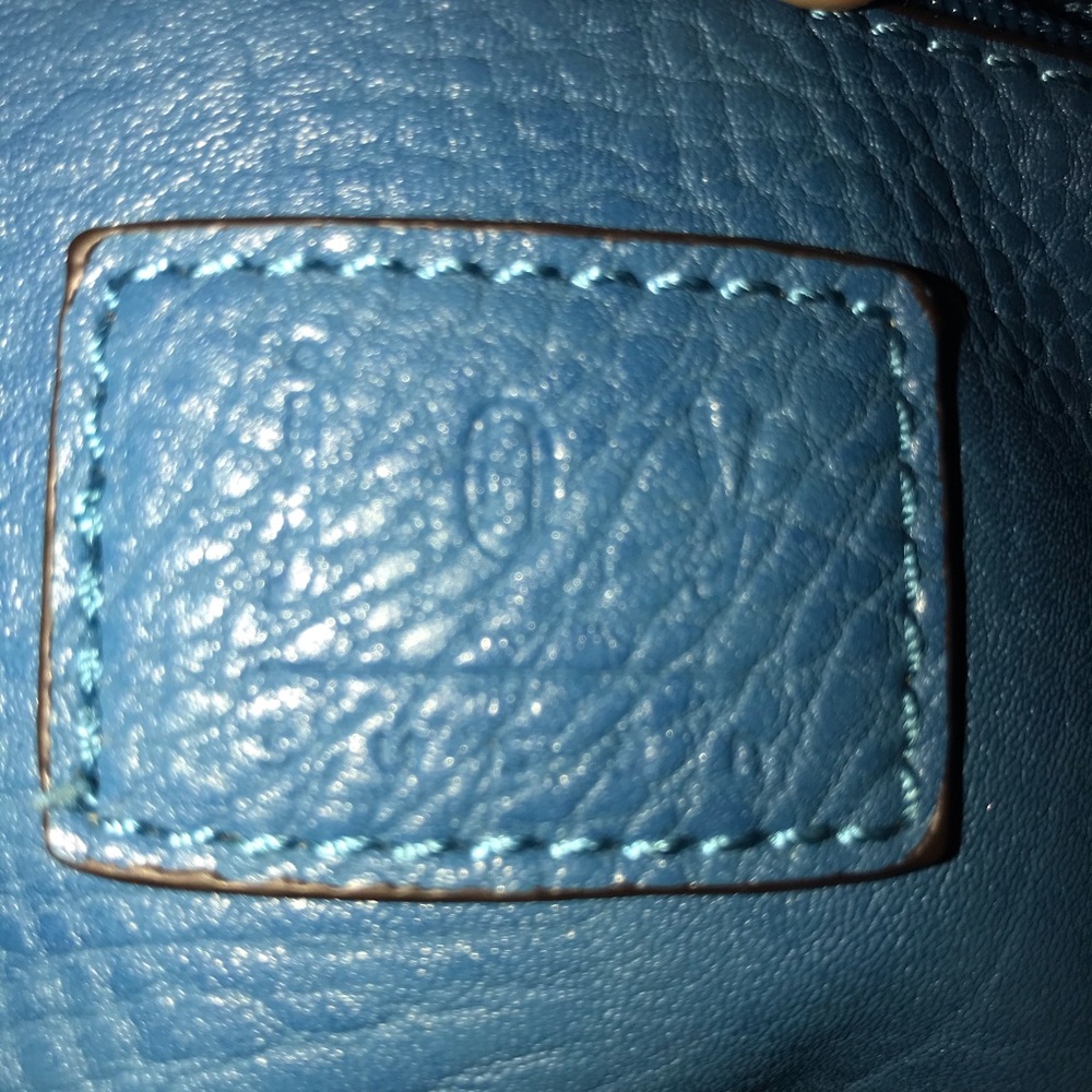 Leather tote bag